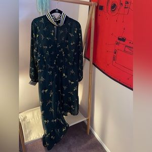 Eloquii Asymmetrical Green Floral Dress